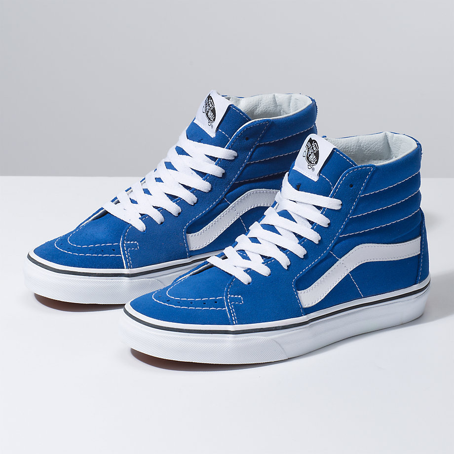 Vans Erkek Spor Ayakkabı Sk8-Hi Mavi/Beyaz | 43520-114